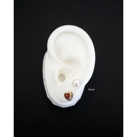 semi round pearl pierce (6mm/8mm)