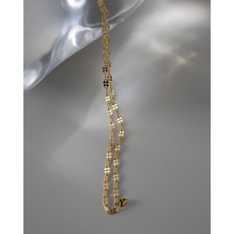 tiny petal choker necklace (silver/gold)
