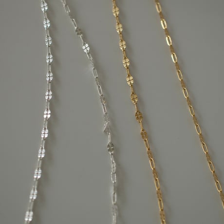 tiny petal choker necklace (silver/gold)