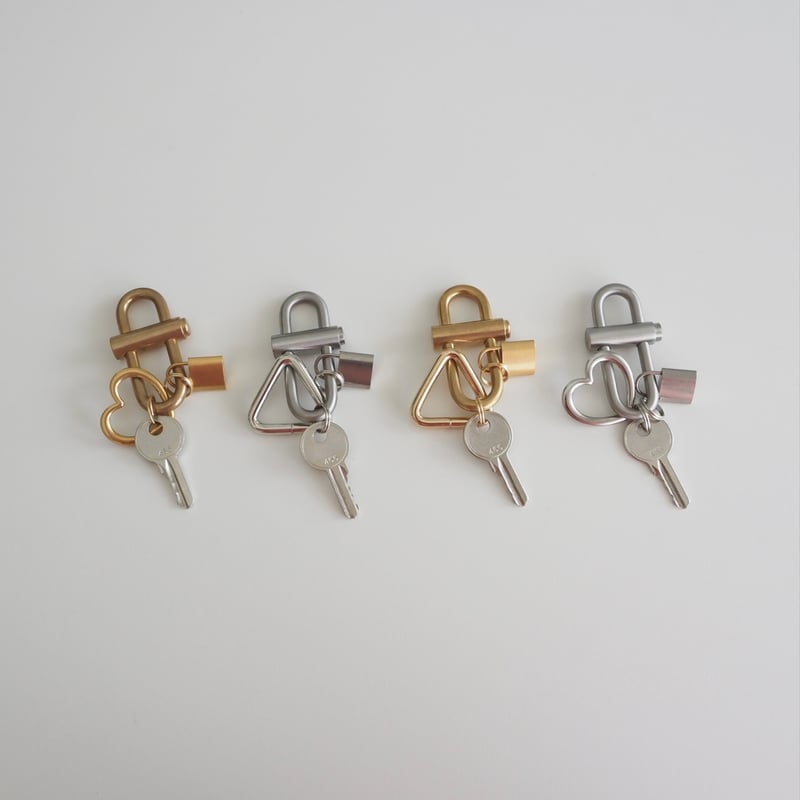 heart hoop key ring - silver - | LUNACHIC