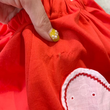 Hand made heart pocket volume skirt