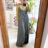 80s' India embroidery camisole dress