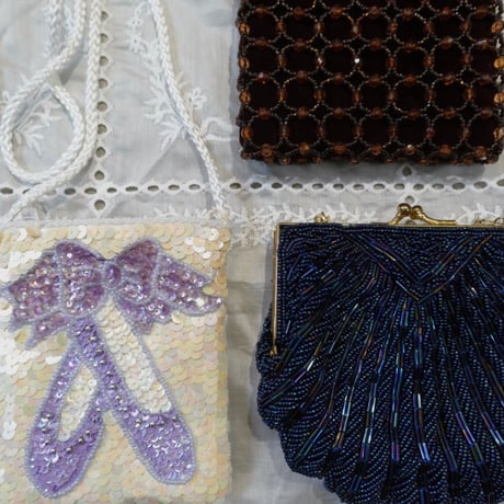 Vintage beads mini bag