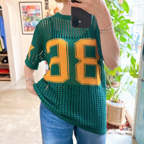 Numbering knit tops