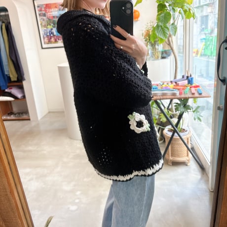 Hand made knit cardigan