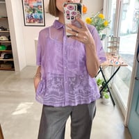 Lavender color all lace shirt