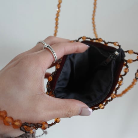 Vintage beads mini bag