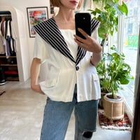 80s' sailor collar shirt