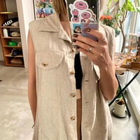80s' limen no-sleeve shirt