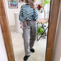 "DKNY" silver nylon pants