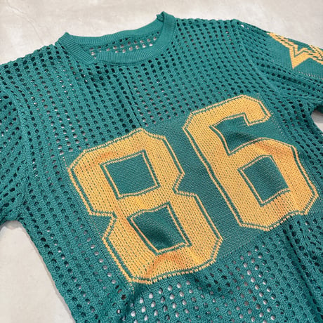 Numbering knit tops