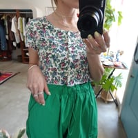 80s' flower lib tops