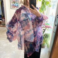 Marble sheer shirt