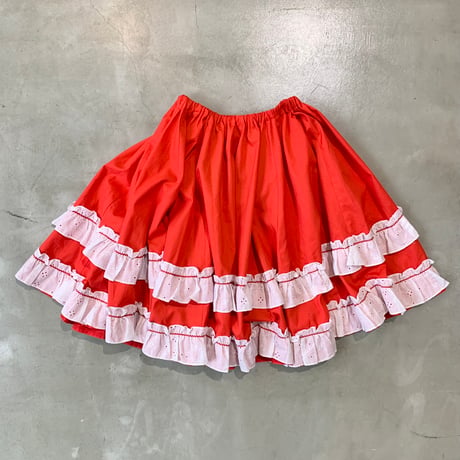 Hand made heart pocket volume skirt