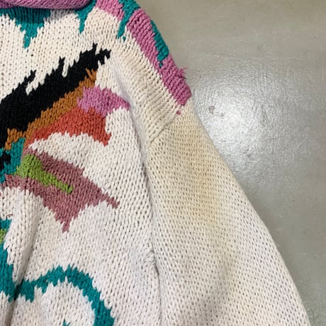 80s' hand made hoodie knit