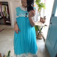 70s' lingerie tulle dress
