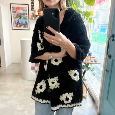 Hand made knit cardigan
