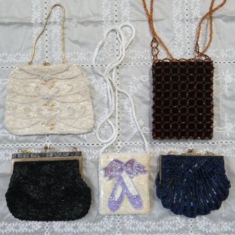 Vintage beads mini bag