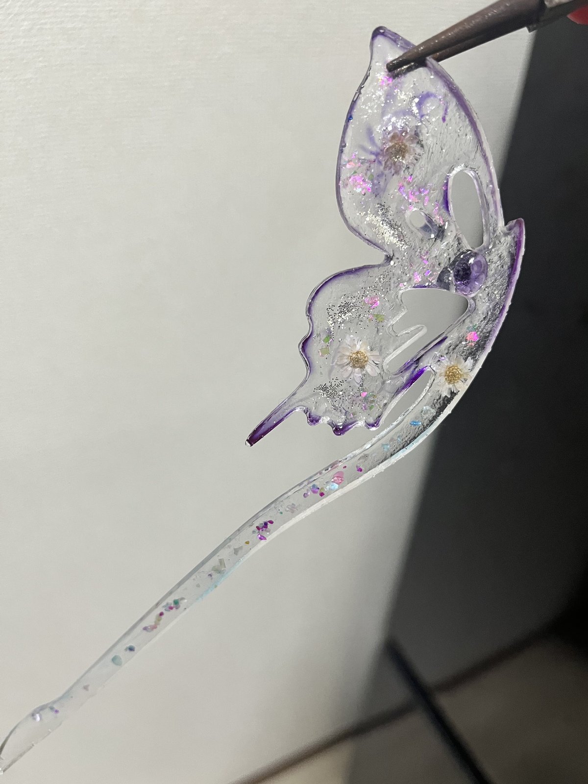 春はあけぼの(レジンかんざし) | 工房 心月 春はあけぼの(レジンかんざし) | 工房 心月