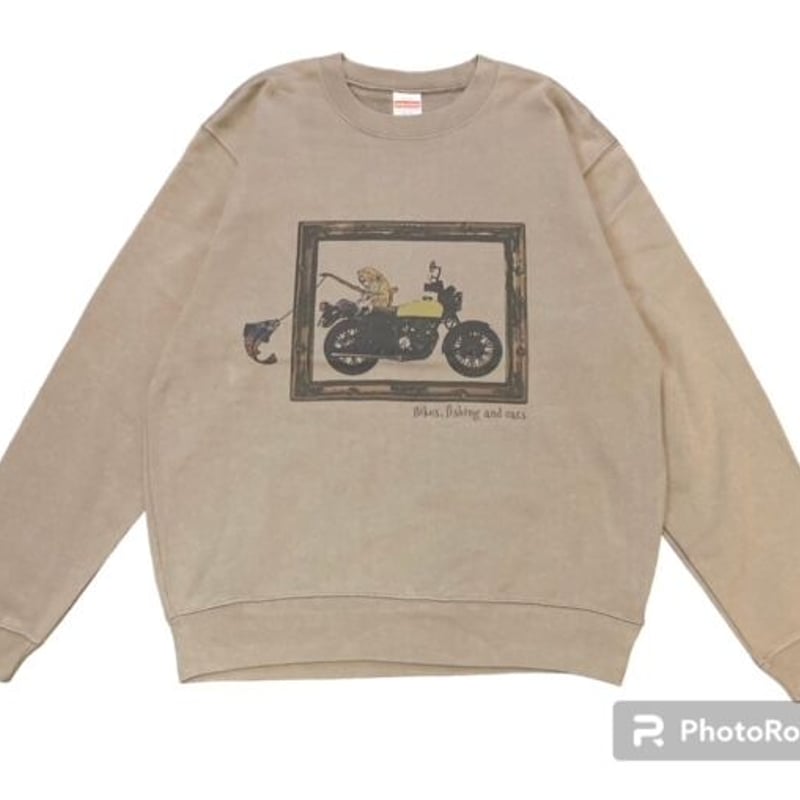 インクジェット プリント スウェット バイク フィッシング