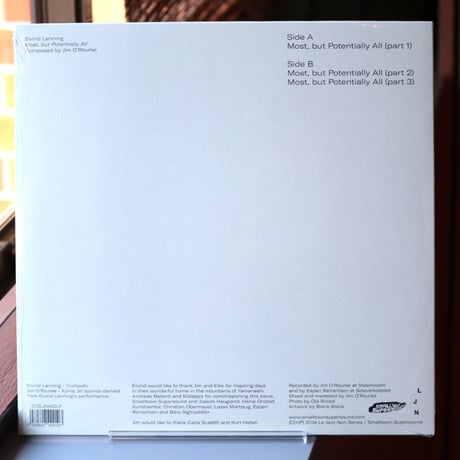JIM O'ROURKE, EIVIND LONNING / MOST, BUT POTENTIALLY ALL (COMPOSED BY JIM O'ROURKE) ( LP )