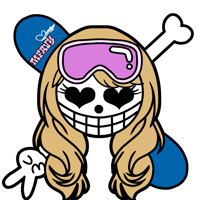 カービングギャルシンボルマーク☠️💓Sticker Mサイズ
