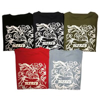 BIGsize/MFAVY マーブルプリントTシャツ