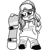 カービングギャルSticker  Mサイズ