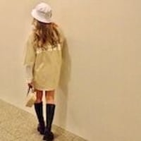 モコプリントオーバースリッド Tシャツ