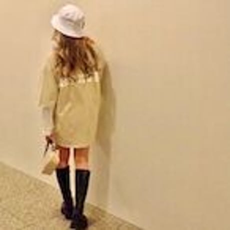 モコプリントオーバースリッド Tシャツ