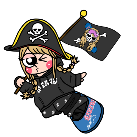 海賊ギャル🏴‍☠️Sticker Mサイズ