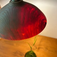 夜の輪郭をやわらかく描く、天竜ヒノキのランプシェード｜21.5cm｜オイル仕上げ【s1063】