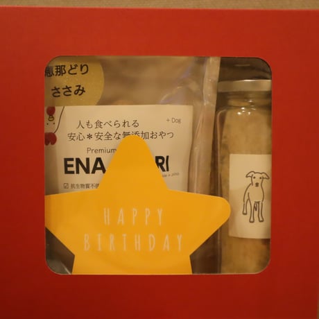 プレゼントBOX　①　 ささみふりかけ+恵那どりささみジャーキー（２商品）