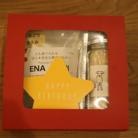 プレゼントBOX　①　 ささみふりかけ+恵那どりささみジャーキー（２商品）