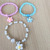 キッズビーズブレスレット。ママとペア