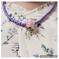 薔薇ネックレス、ブレスレット