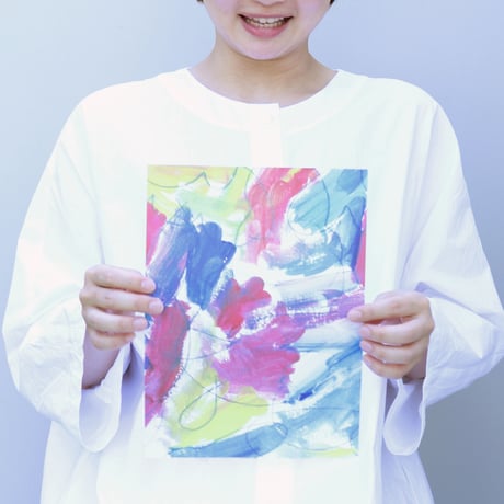 塗り絵から生まれたレターセット