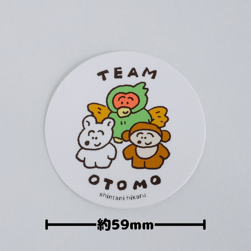 ステッカー／TEAM OTOMO | しんたにひかる
