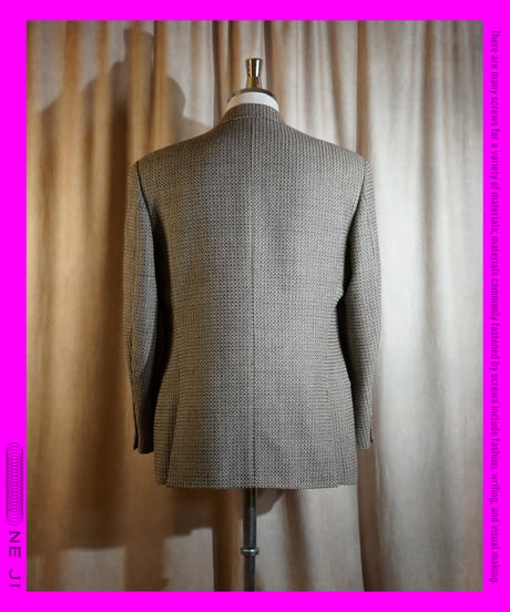 1990's ROMEO GIGLI Geometric Tweed 3B Jacket