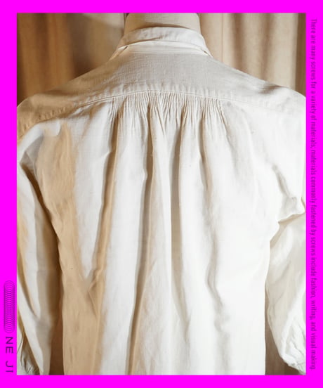1900's French Antique Linen Shirt