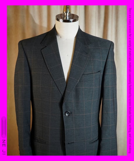 1990's KENZO Window Pane Suit