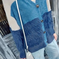 AGNOST シャギートリコVカーディガン