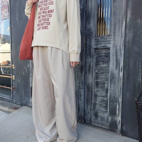 CYNICAL エンブロイダリーロゴロングスリーブTee