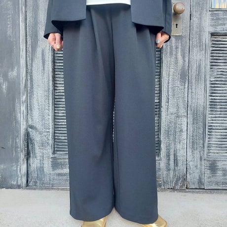 CYNICAL ジョーゼットタックパンツ