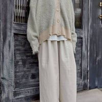 MIDVAIN シャギーニットクラッシュデザインカーディガン