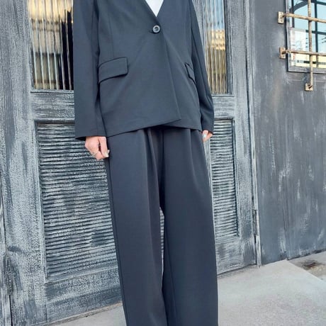 CYNICAL ジョーゼットタックパンツ