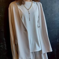 CYNICAL ジョーゼットノーカラージャケット