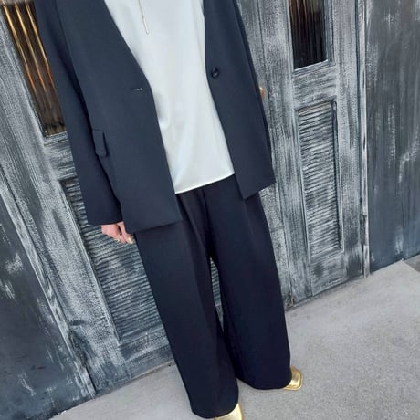 CYNICAL ジョーゼットタックパンツ
