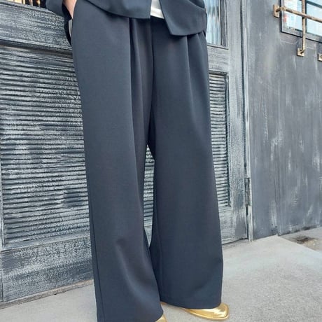 CYNICAL ジョーゼットタックパンツ