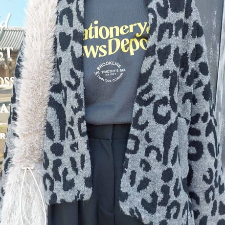 C.C.CROSSレオパードカーディガン